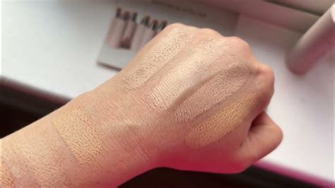 westman atelier foundation stick swatches.